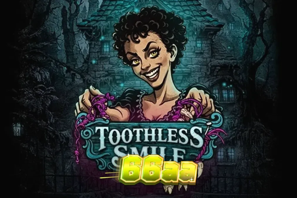 Interface do jogo Toothless Smile com temática de horror dental